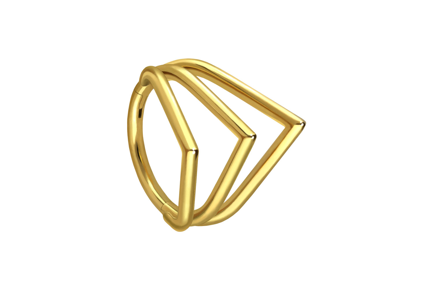 Chirurgenstahl Segmentring Clicker Piercing 3 TROPFEN